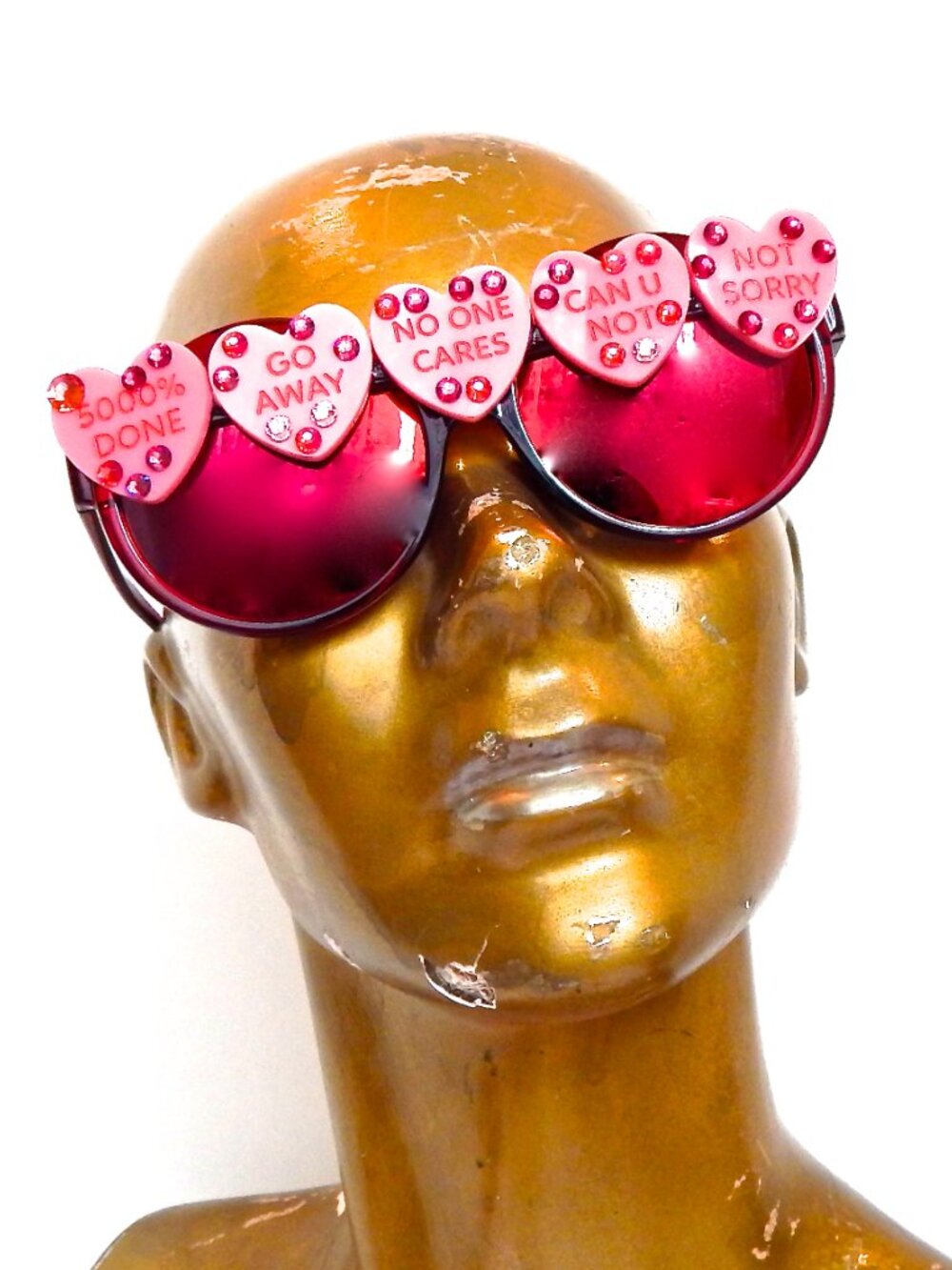 GASOLINE GLAMOUR 7 YEAR ITCH PEEKABOO SUNGLASSES 💗 ❤️